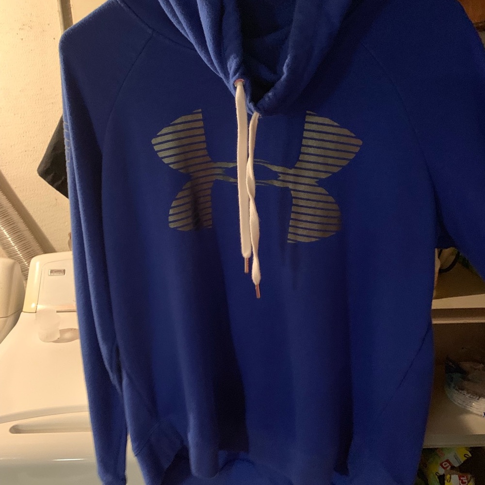 Blue Under Armour hoodie size large